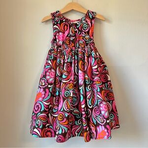 Maggie & Zoe Pink Perfect Paisley Gathered Summer Dress Size 2T